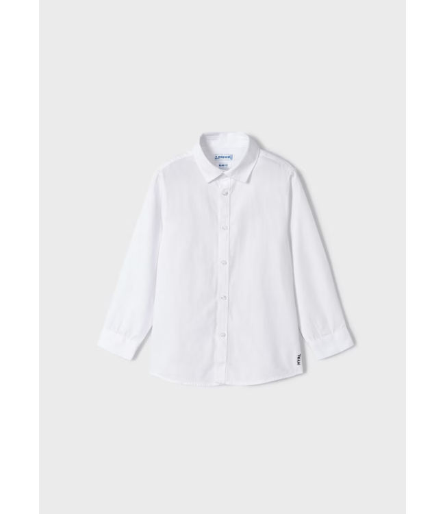 Mayoral Mayoral Basic Slim Fit L/S Collared Shirt