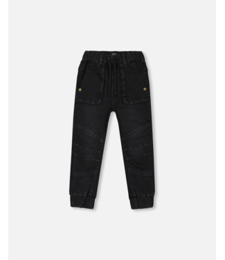 Deux par Deux Deux par Deux Black Denim Jogger