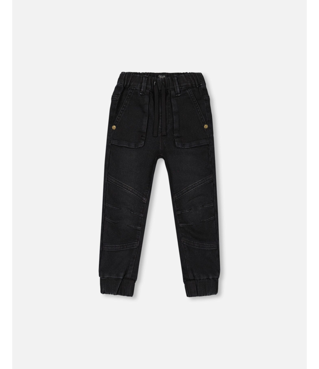 Deux par Deux Deux par Deux Black Denim Jogger