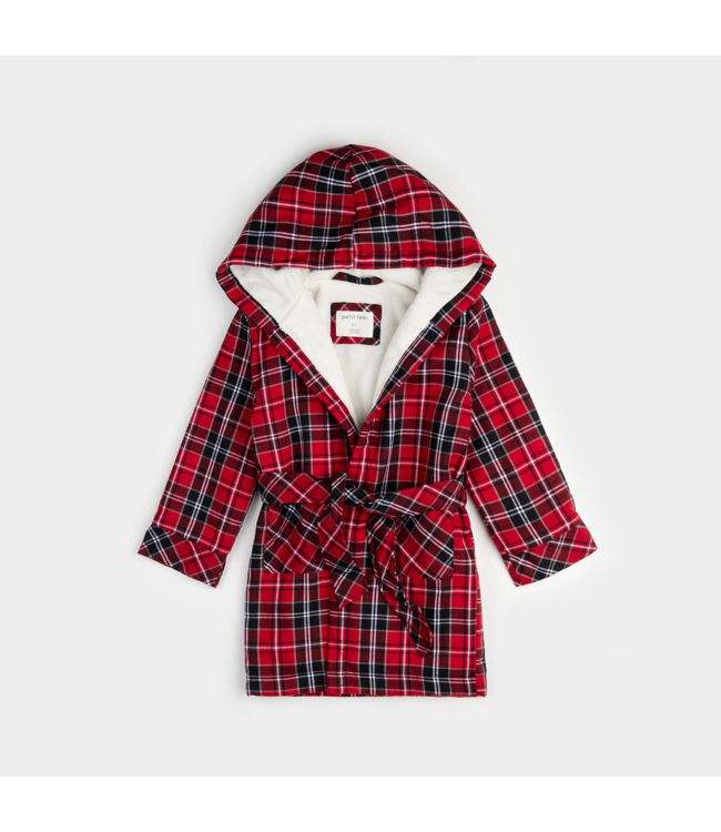 Petit Lem Sherpa Lined Flannel Robe