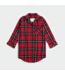 Petit Lem Petit Lem Scarlet Tartan Plaid Flannel Night Gown