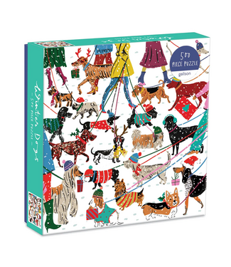 Galison Winter Dogs Puzzle 500pc
