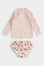 Petit Lem Petit Lem Rashguard Set with Swim Diaper Ladybugs