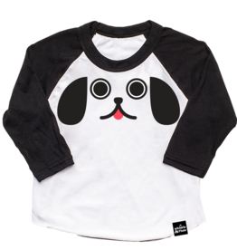 Whistle & Flute Kawaii Puppy Dog Eyes Baseball T-Shirt