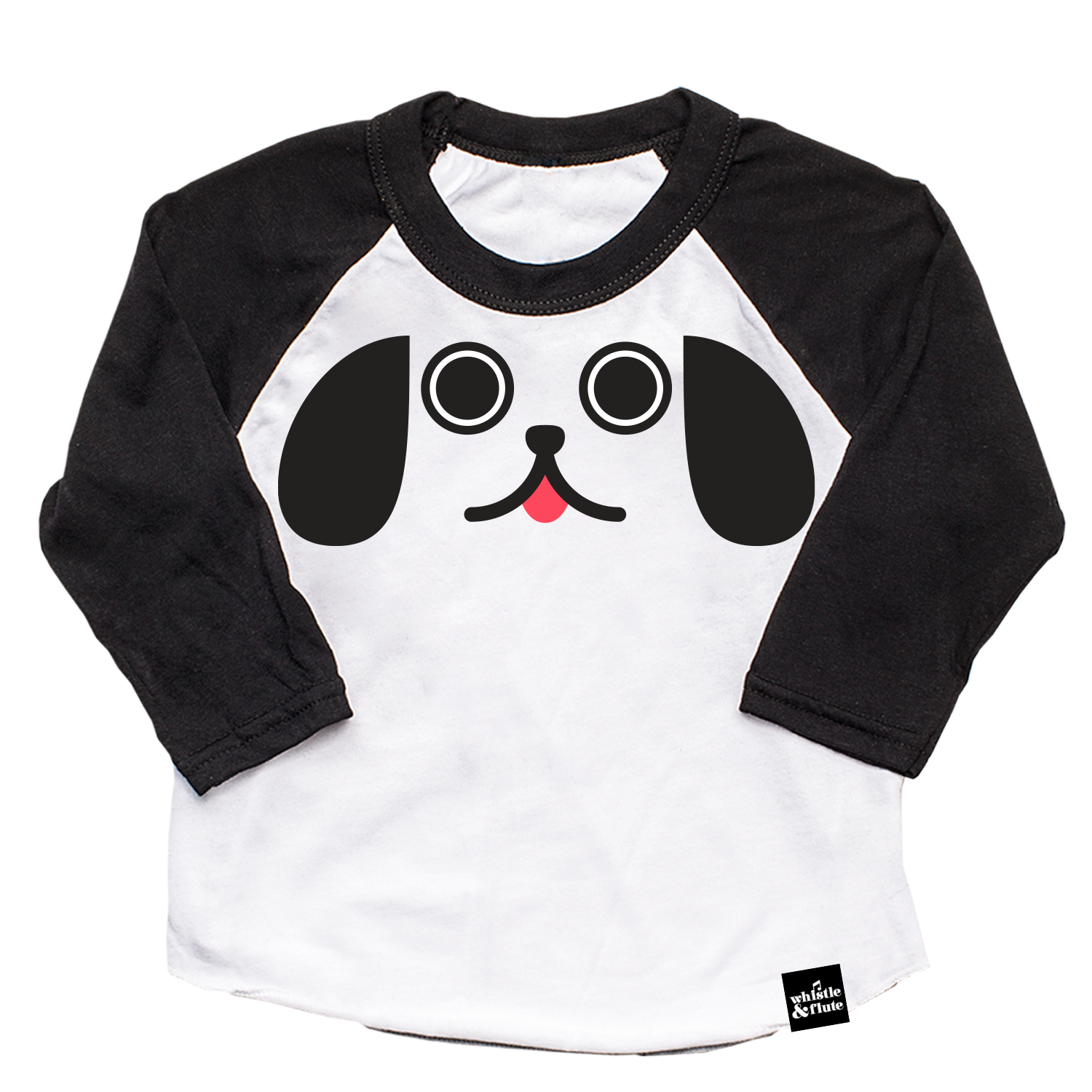 Whistle & Flute Kawaii Puppy Dog Eyes Baseball T-Shirt