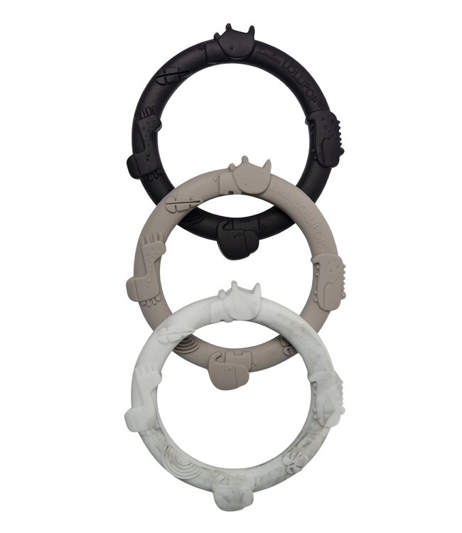 Loulou Lollipop Wild Teething Ring Set