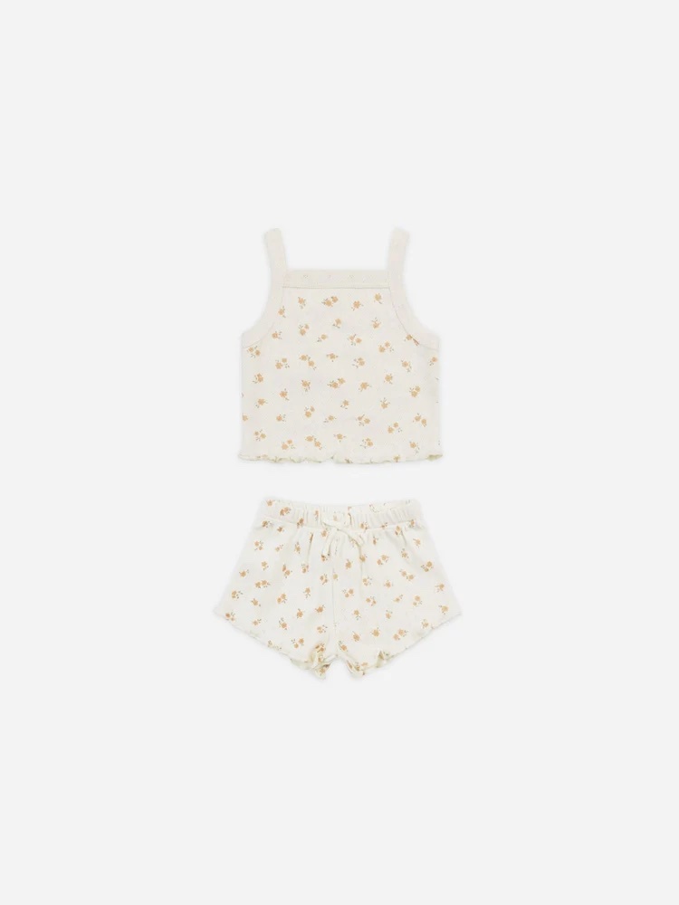 Quincy Mae Quincy Mae Pointelle Tank and Shortie Set