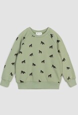 Miles the Label Miles Infant Green Tea Gorilla Print Sweatshirt