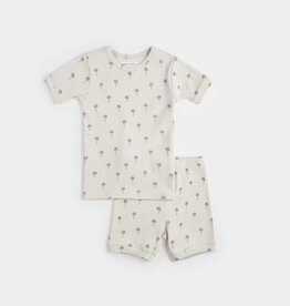 Petit Lem Petit Lem Summer PJ Set Palm Tree Print