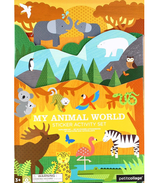 Petit Collage My Animal World Sticker Activity Set