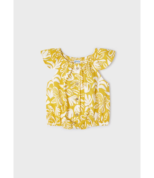 Mayoral Mayoral Printed Blouse Yellow