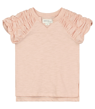 Poppet & Fox Poppet & Fox Ruched Sleeve Tee