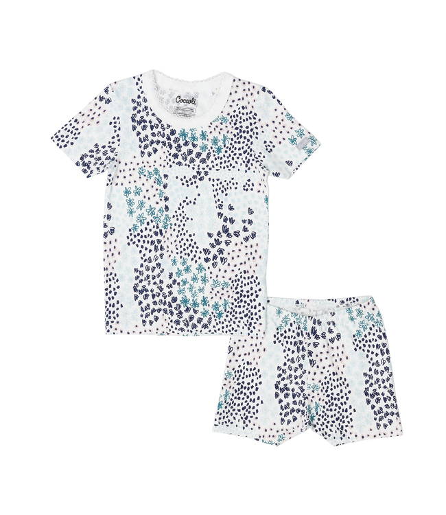 Coccoli Coccoli Cotton-Modal Short PJ Set Floral Sketch