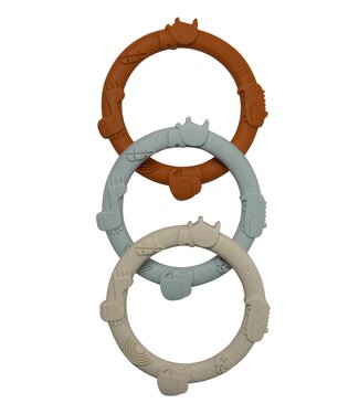 Loulou Lollipop Wild Teething Ring Set