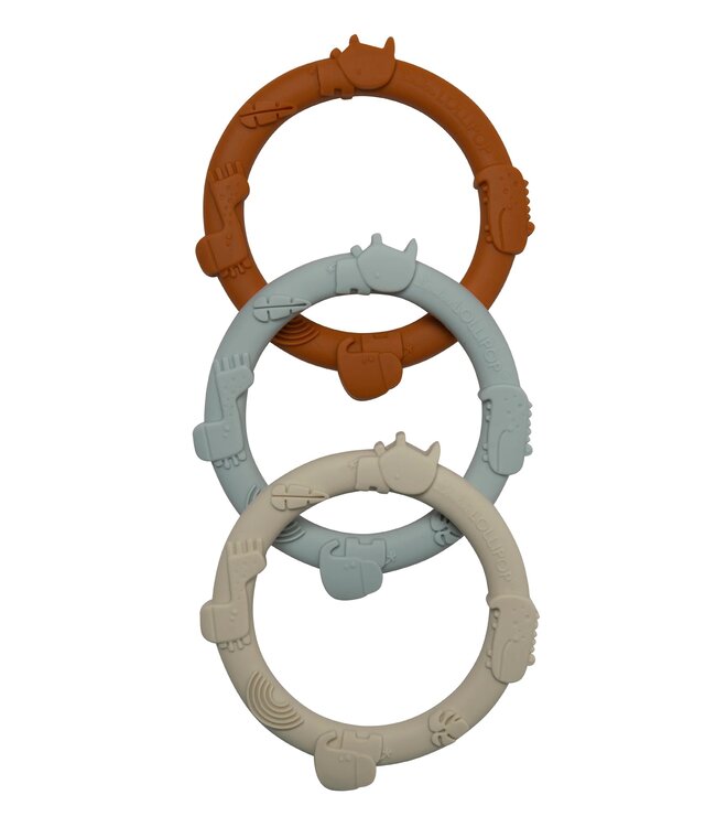 Loulou Lollipop Loulou Lollipop Wild Teething Ring Set
