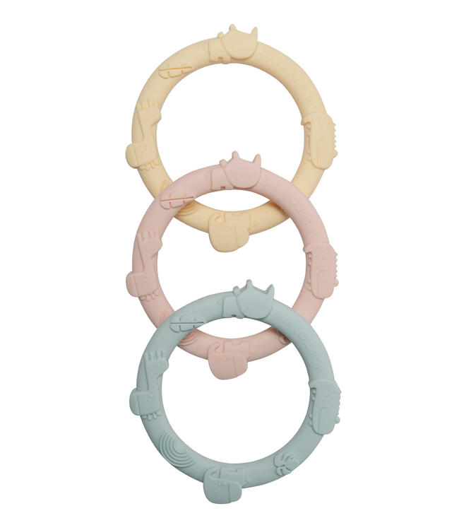 Loulou Lollipop Loulou Lollipop Wild Teething Ring Set