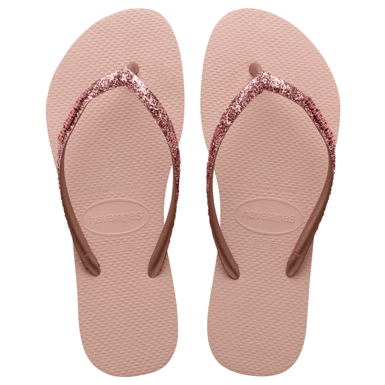 Havaianas Havaianas Slim Glitter II Sandal Pebble Kids Store