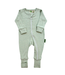 Parade Organics Baby Co. Parade Snuggle Soft Melange Zipper Romper
