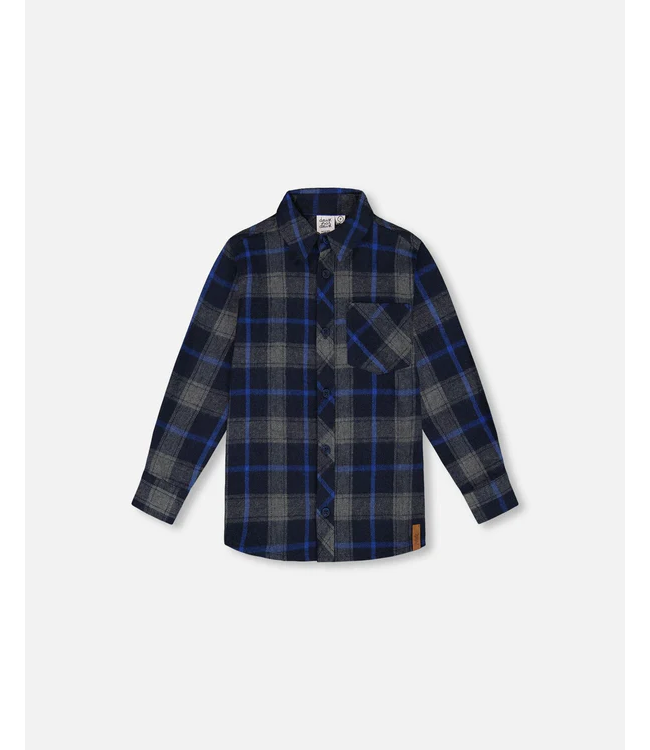 Deux par Deux Deux par Deux Button Down Flannel Plaid Shirt