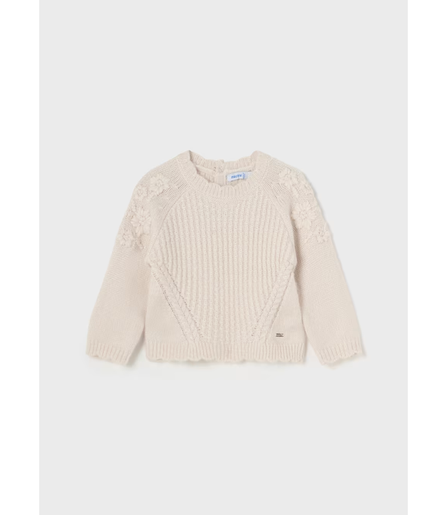 Mayoral Mayoral Baby Embroidered Flowers Sweater