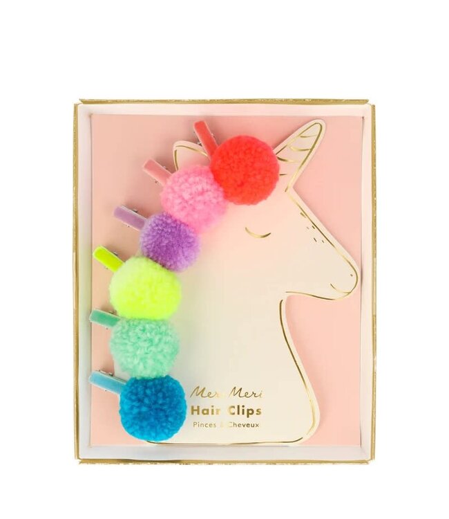 meri meri Meri Meri Pom Pom Unicorn Hair Clips