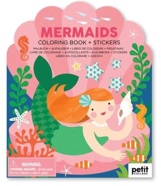 Petit Collage Colouring Book with Stickers