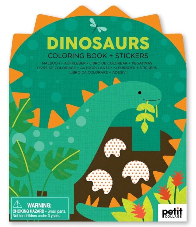 Petit Collage Colouring Book with Stickers