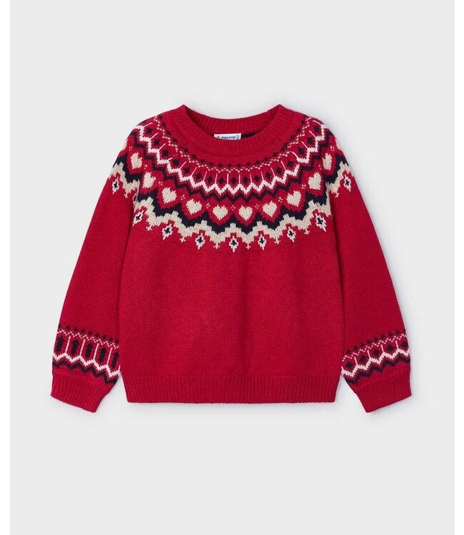 Mayoral Mayoral Knit Jacquard Sweater