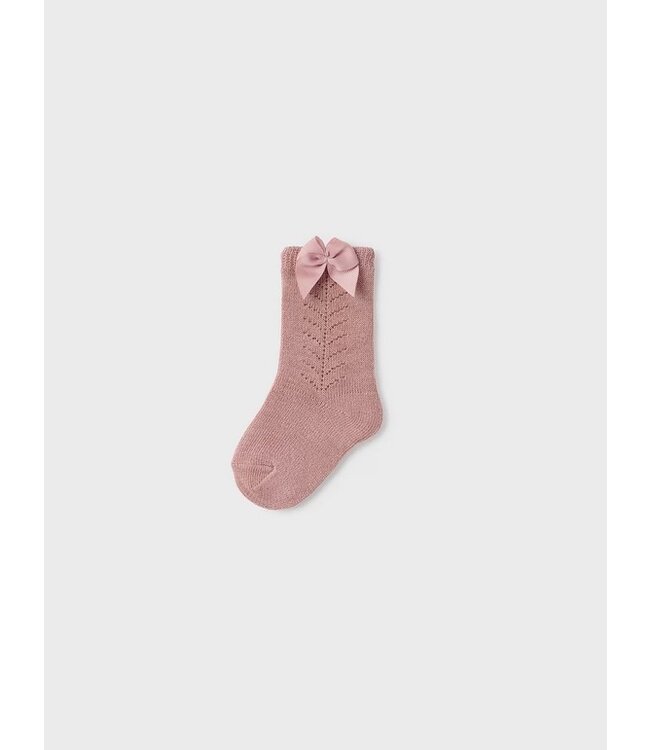 Mayoral Mayoral Infant Knee High Ribbon Socks