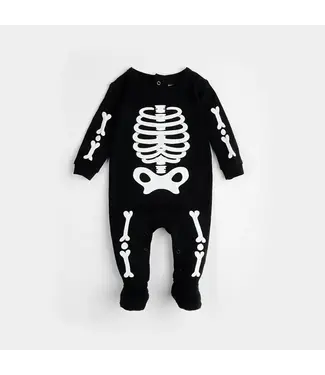 Petit Lem Footed Sleeper Skeleton Glow in the Dark