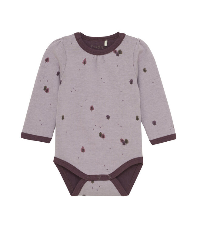 Fixoni Fixoni Long Sleeve Onesie Trees Print