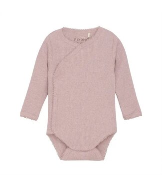 Fixoni Fixoni Ribbed Wrap L/S Onesie