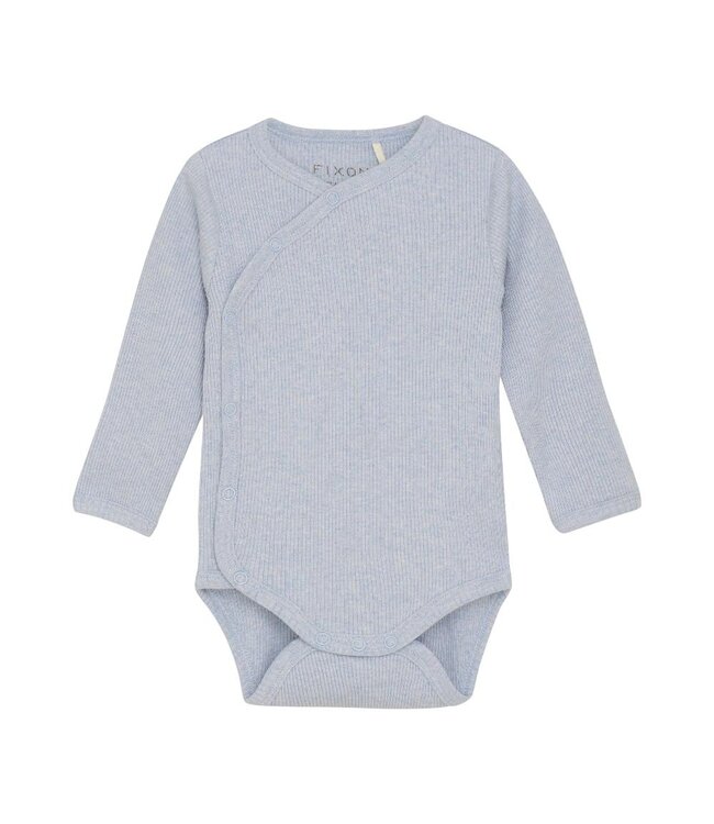 Fixoni Fixoni Ribbed Wrap L/S Onesie