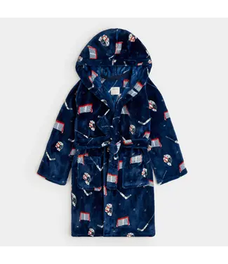 Petit Lem Petit Lem Plush Robe Hockey Life Blue