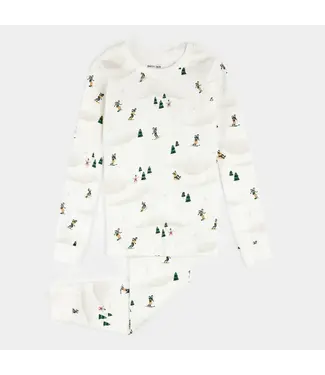Petit Lem PJ Set Winter Fun Print