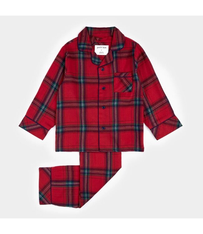 Petit Lem Plaid Flannel PJ Set