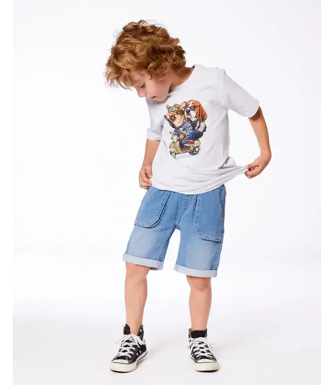 Deux par Deux French Terry Denim Short
