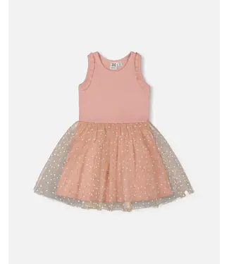 Deux par Deux Deux par Deux Tank Dress with Tulle Skirt