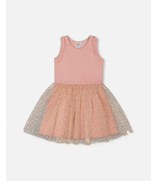 Deux par Deux Deux par Deux Tank Dress with Tulle Skirt