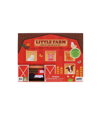 Petit Collage Little Farm Wind Up and Go Play Set