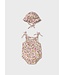 Mayoral Mayoral Tank Bloomer Onesie with Sun Hat