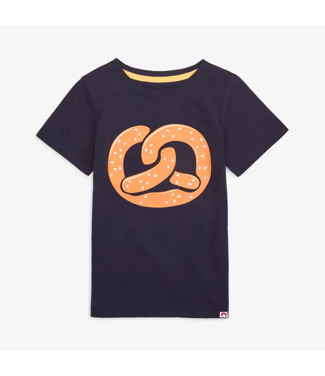 Appaman Graphic Tee Navy Pretzel