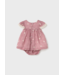 Mayoral Mayoral Flutter Sleeve Butterfly Dress and Bloomer Set