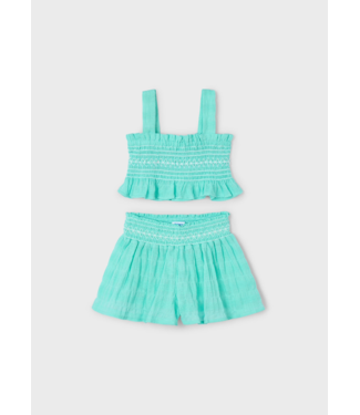 Mayoral Mayoral G Crepe Tank Short Set