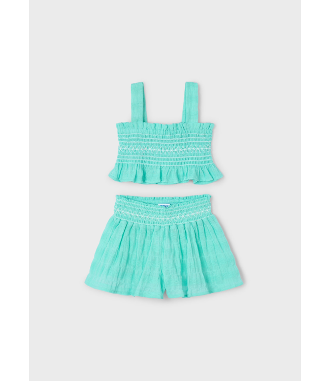 Mayoral Crepe Tank Short Set