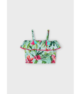 Mayoral Mayoral Strappy Top Tropics Print
