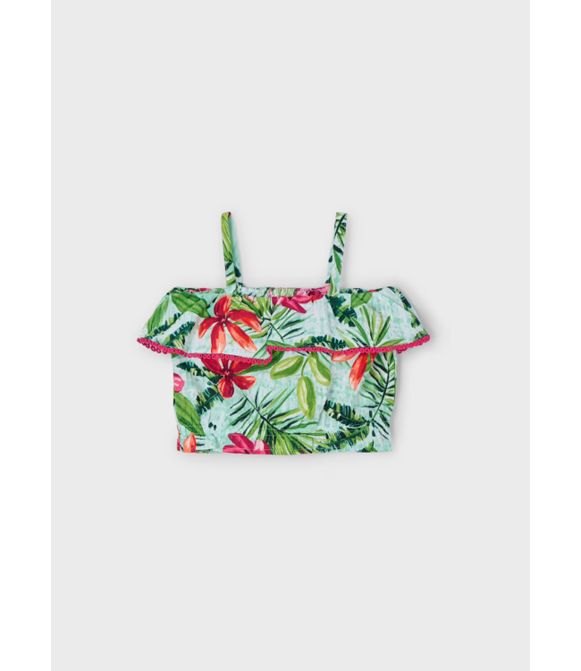 Mayoral Strappy Top Tropics Print