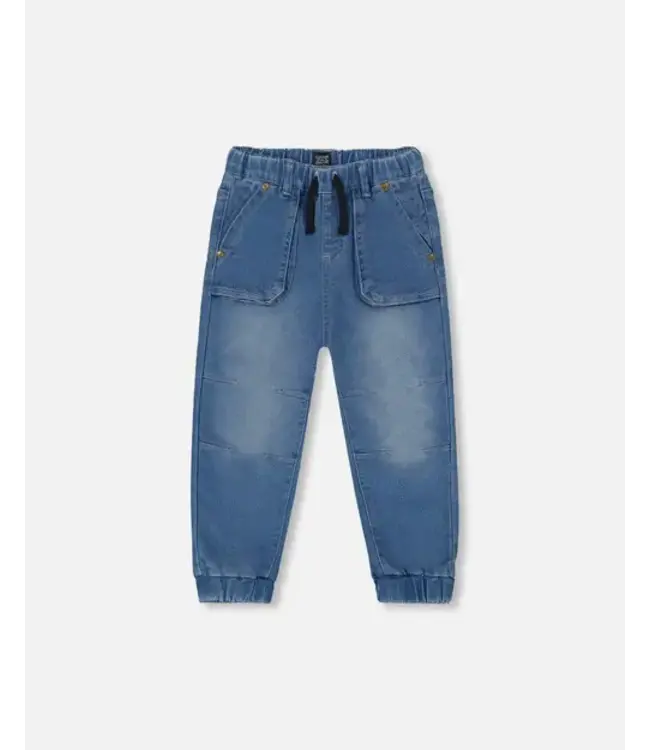 Deux par Deux Deux par Deux French Terry Denim Jogger Pant