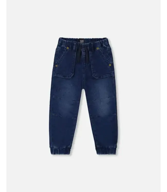 Deux par Deux Deux par Deux French Terry Denim Jogger Pant