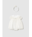 Mayoral Mayoral Tulle Onesie Dress with Headband